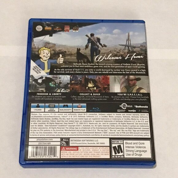 PS4 Fallout 4 CIB Mint Playstation 4 - Picture 2 of 4